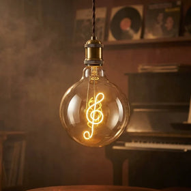 Ampoule LED Vintage G125 E27 4W – Filament Note de Musique ~ 1041