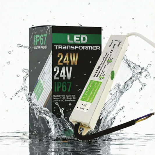 Transformateur d'alimentation à tension constante conducteur LED IP67 DC 24V 24W ~1869