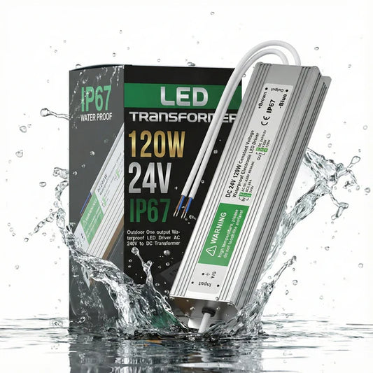 Transformateur d'alimentation à tension constante conducteur LED IP67 DC 24V 120W ~1864