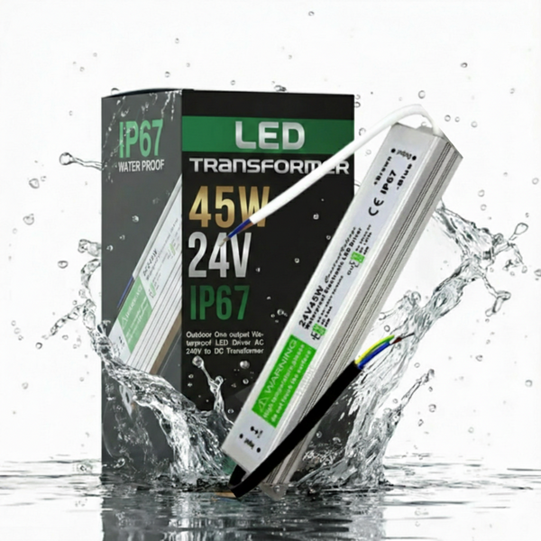 Transformateur d'alimentation à tension constante conducteur LED IP67 DC 24V 45W