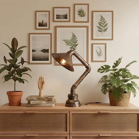 Lampe de bureau steampunk | Industrielle et vintage