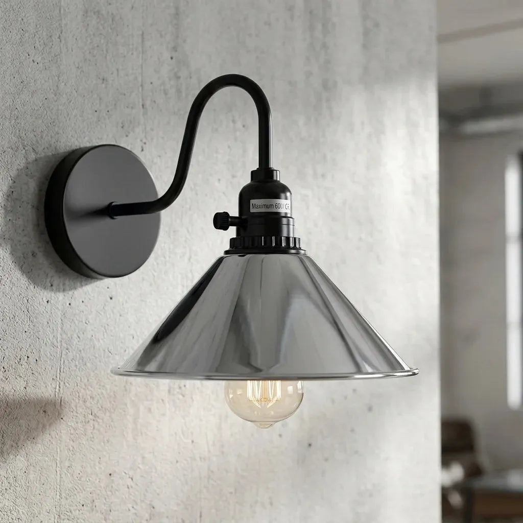 Lampe murale E27 vintage pour chambre à coucher