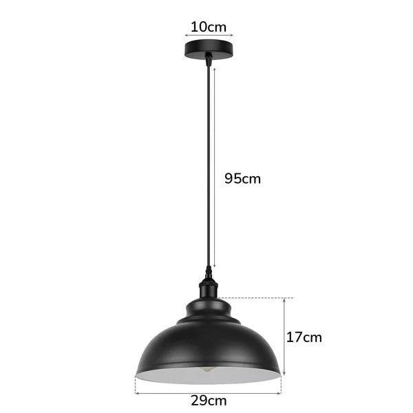 Lampe suspendue industrielle vintage pour cuisine