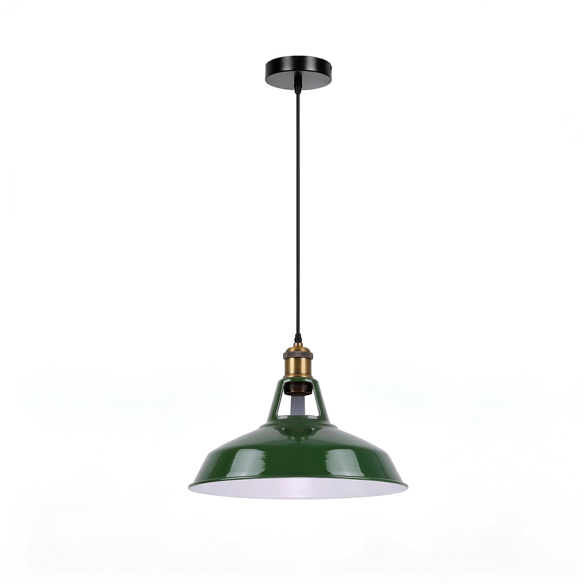 Vert Suspension Rétro Lustre E27 Luminaire Style Industrielle pour Salon Couloir Cuisine Chamber