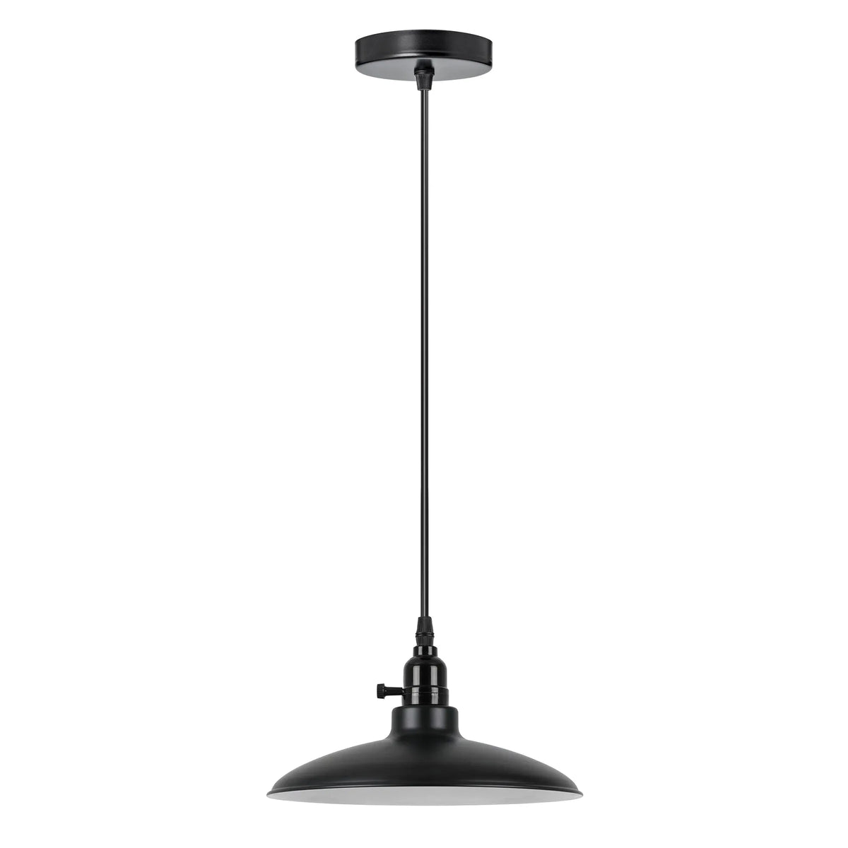 Luminaire industriel E27 en métal réglable en hauteur
