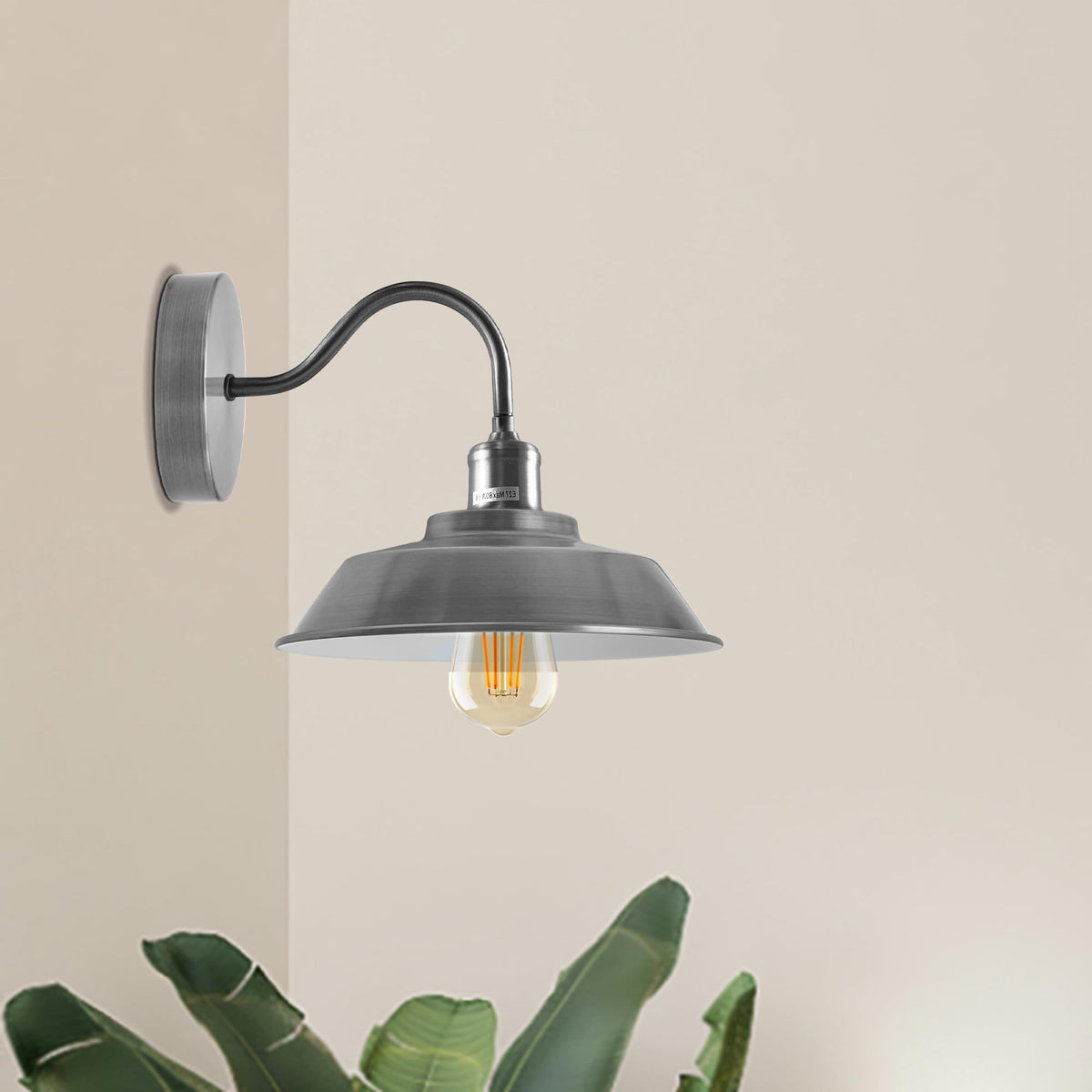 Luminaire mural industriel E27 pour intérieur