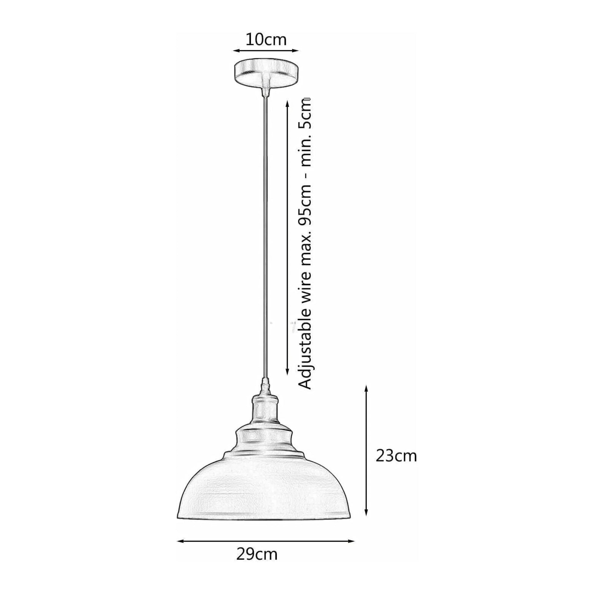 Luminaire suspendu vintage pour cuisine et salle à manger