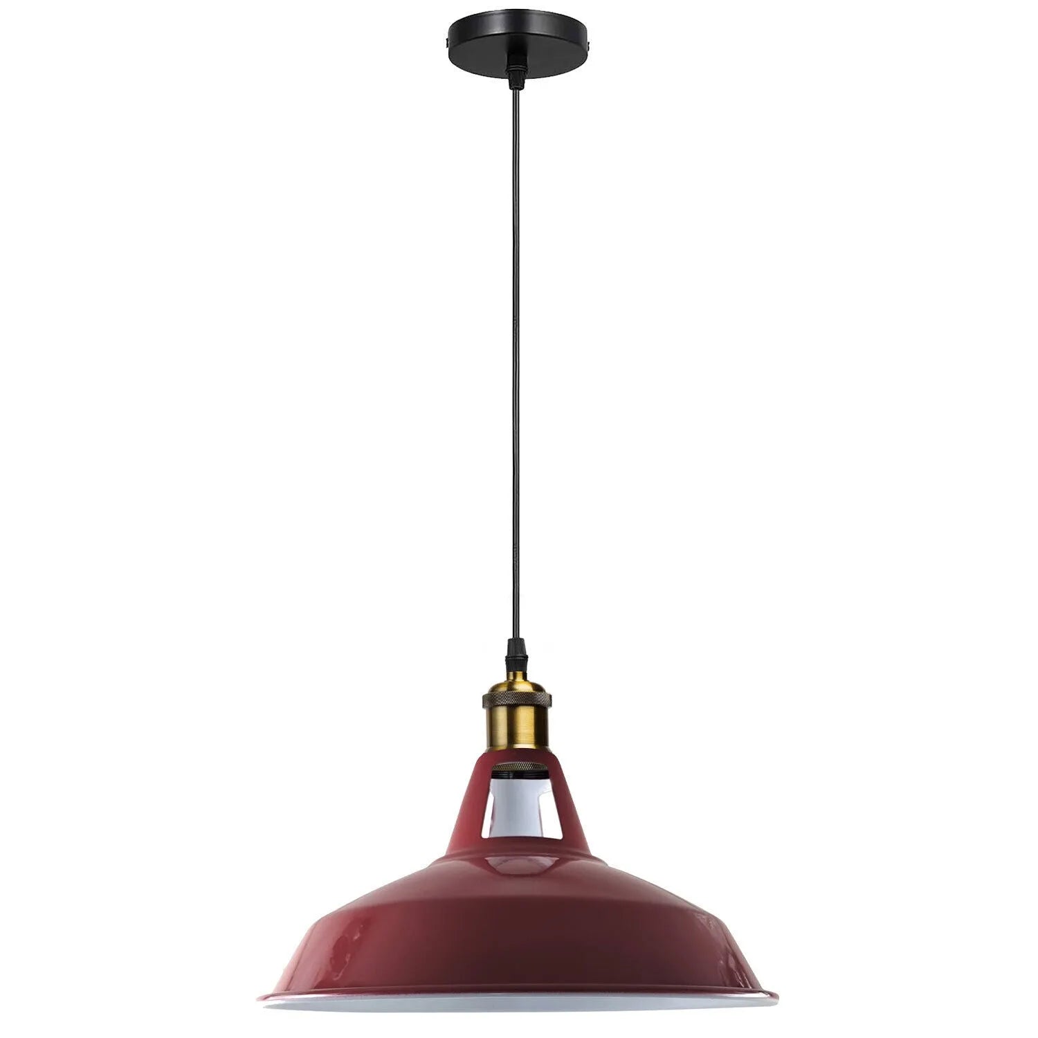 Lustre Suspension Industrielle Rétro E27 Plafonnier 