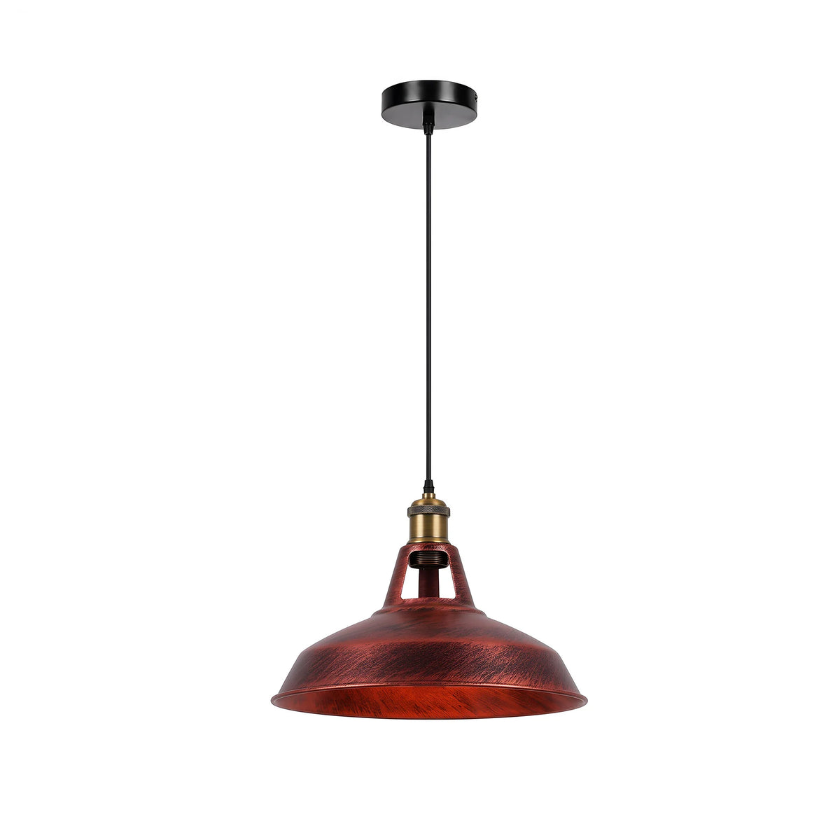 Lustre Suspension Industrielle Vintage E27 LED Lampe Plafonniers Retro Abat-jour pour Cuisine