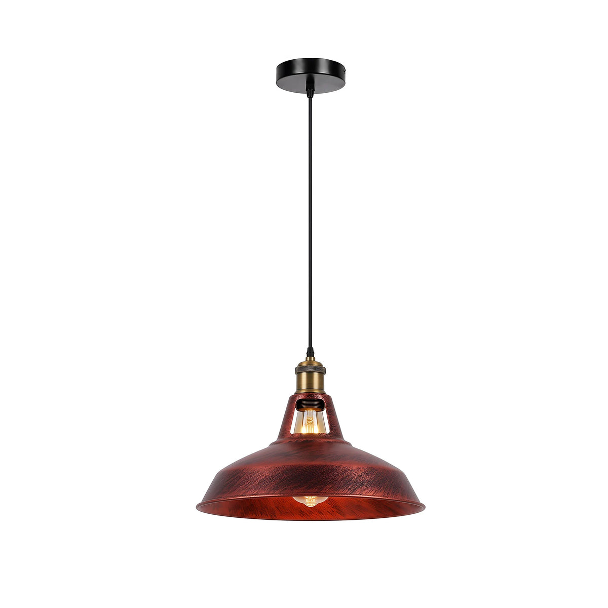 Lustre Suspension Industrielle Vintage E27 LED Lampe Plafonniers Retro Abat-jour pour Cuisine Salle à manger Salon Chambre Restaurant