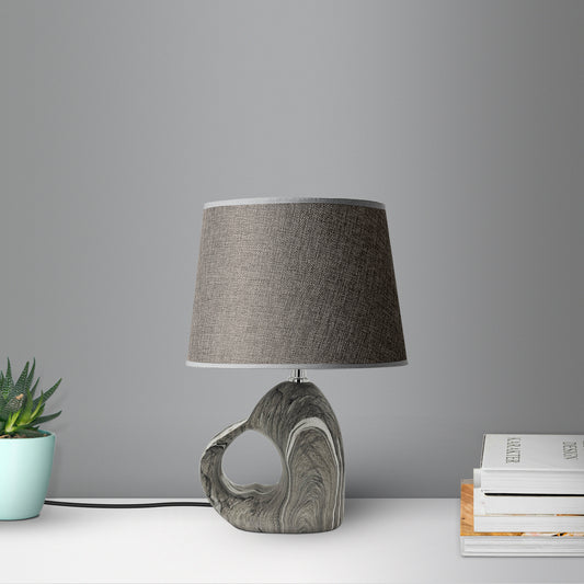 Modern lampshade plug in table lamp Study Desk