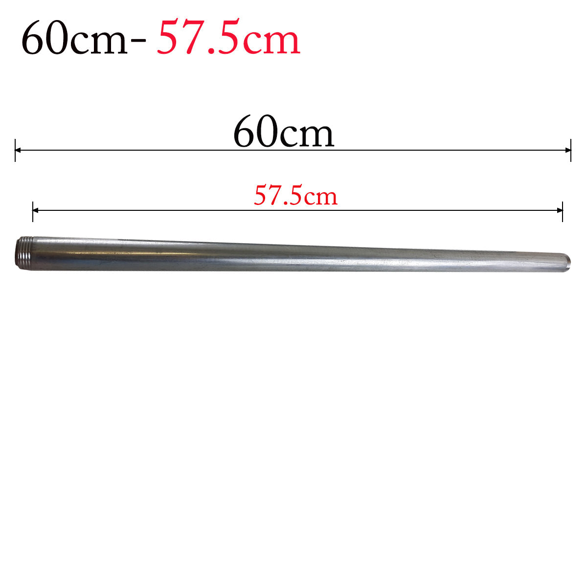 ¾ inch barrel nipple malleable Iron fitting Male BSPT 3/4in to Male BSPT 3/4in - Black Variable sizes from 2.5cm to 60cm~3632 - LEDSone UK Ltd