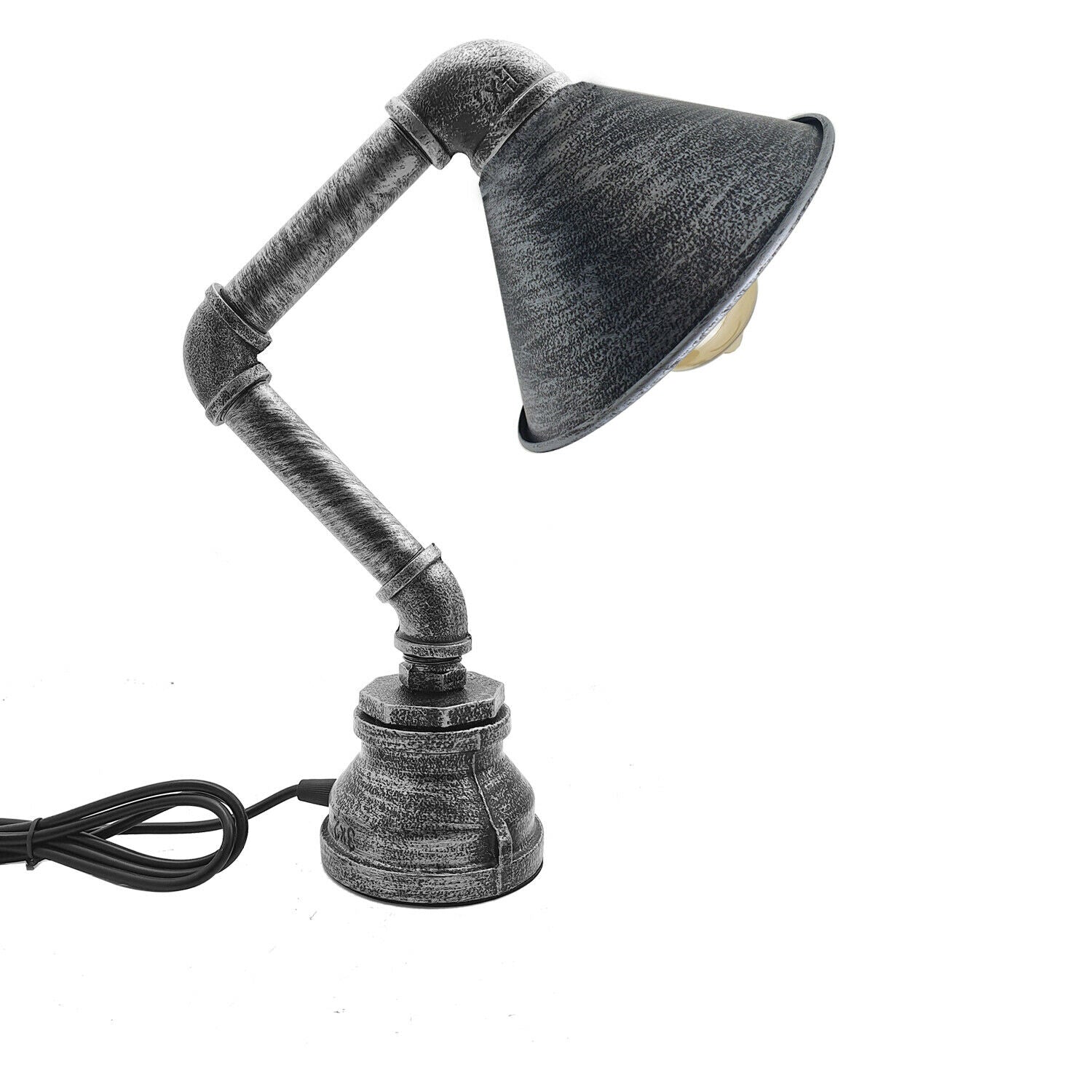 Brushed Silver Table Lamp