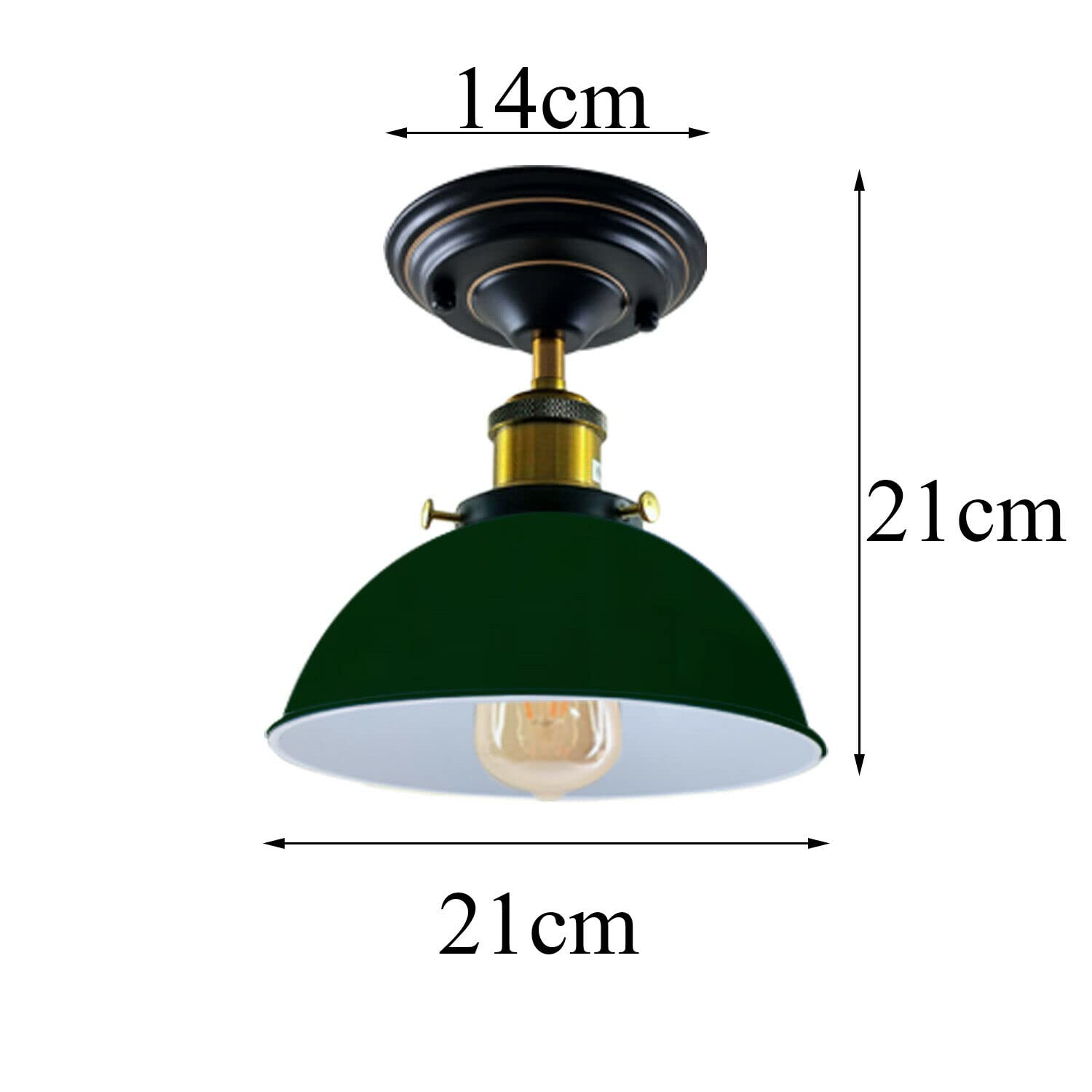 Plafonnier E27 vintage LEDSone installé au plafond