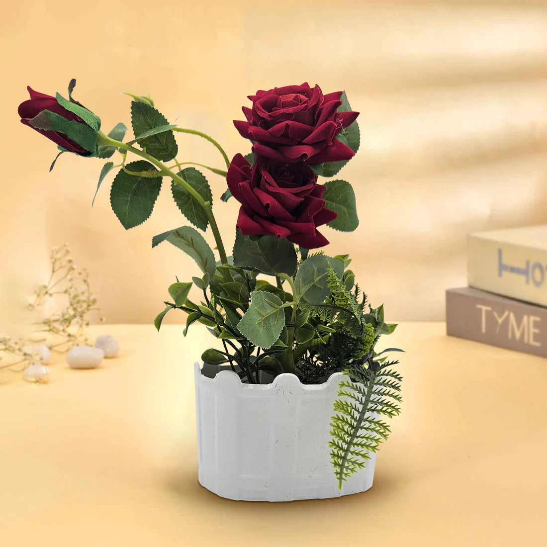 Artificial Flower Rose red