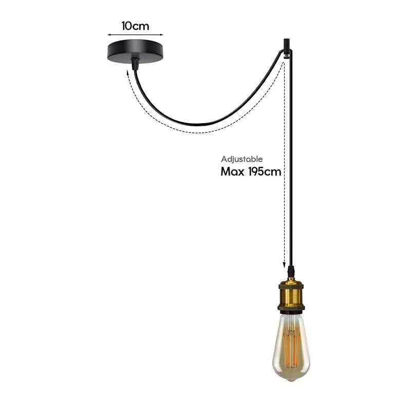 Rosace de plafond pour suspension luminaire vintage

