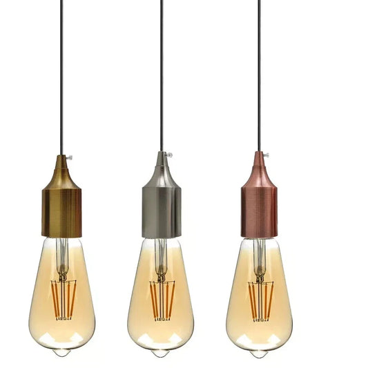Support ampoule E27 vintage en métal pour luminaire