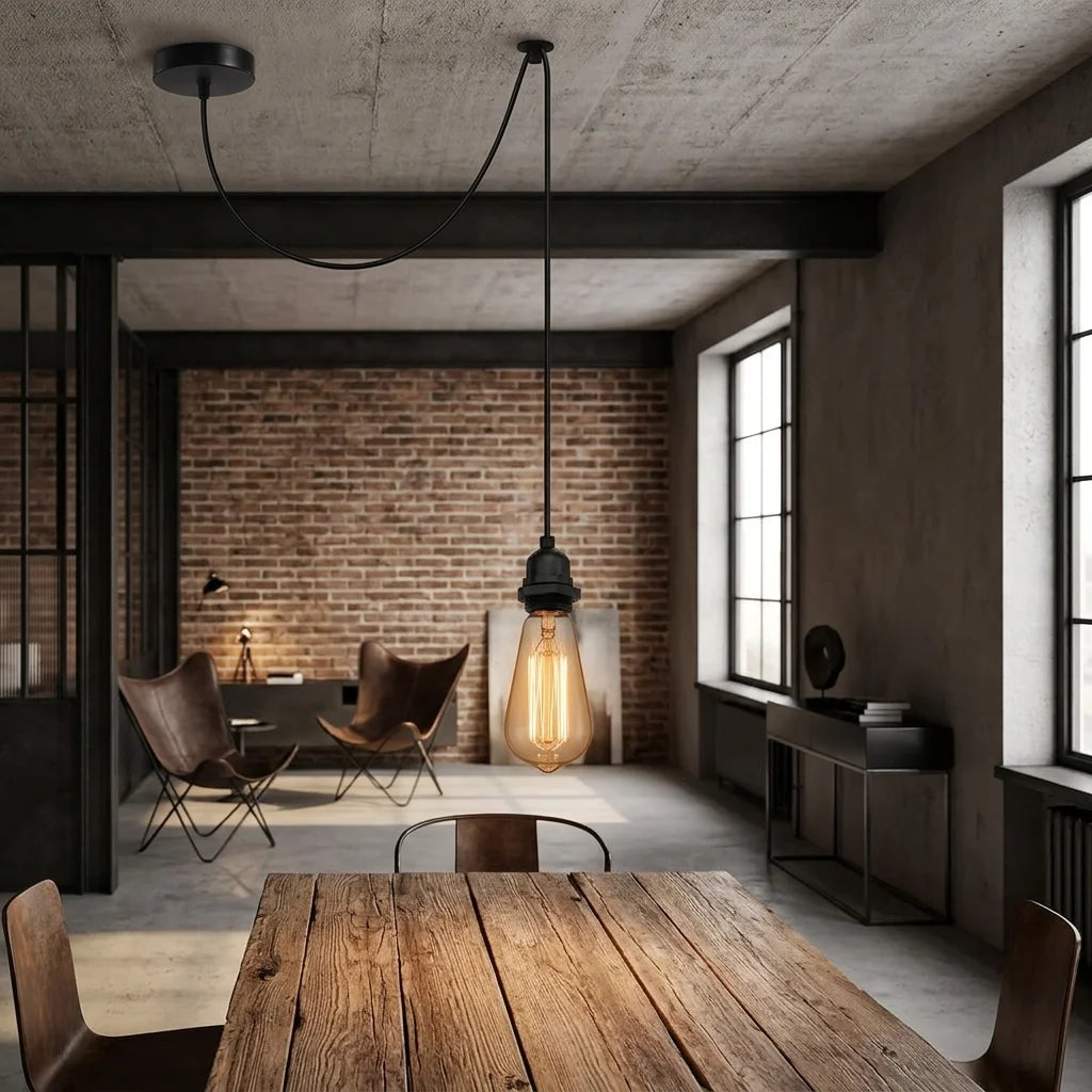 Support de lampe suspendue E27 au plafond
