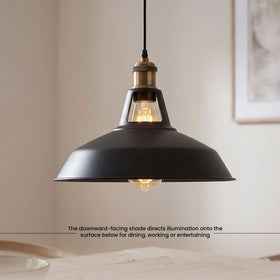 LEDSone Suspension Industrielle Métal Vintage – Abat-Jour Rétro ~5870