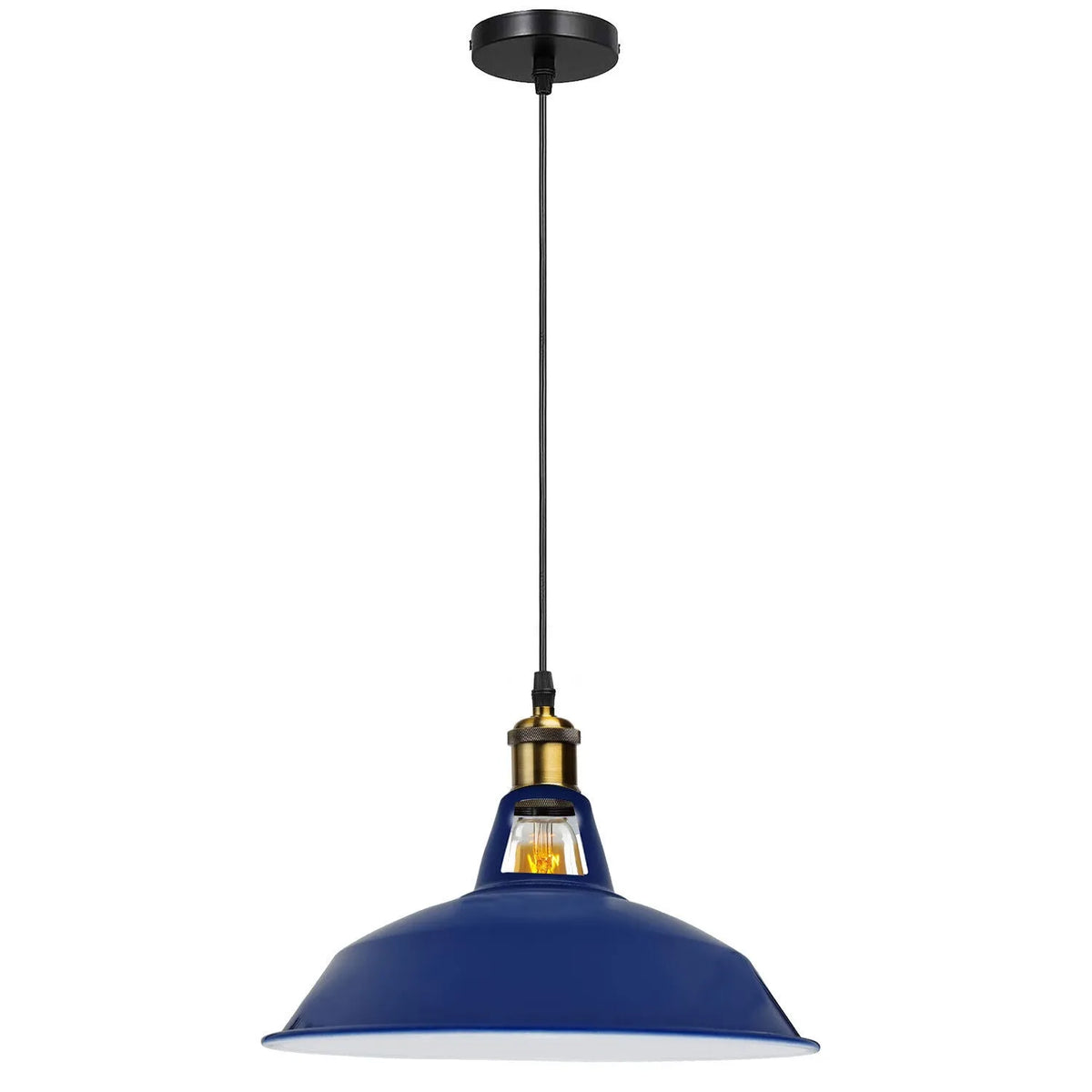 Suspension Luminaire Industrielle,design lampe plafonnier vintage en métal luminaires suspension Abat-jour Lustre avec Douille E27 Applique.