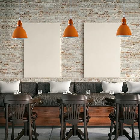 Suspension Luminaire Modern Lustre Decoration Industrielle Abat-Jour Plafond E27 Pour Salle à Manger Salon Cuisine Chambre Restaurant Café et Bar