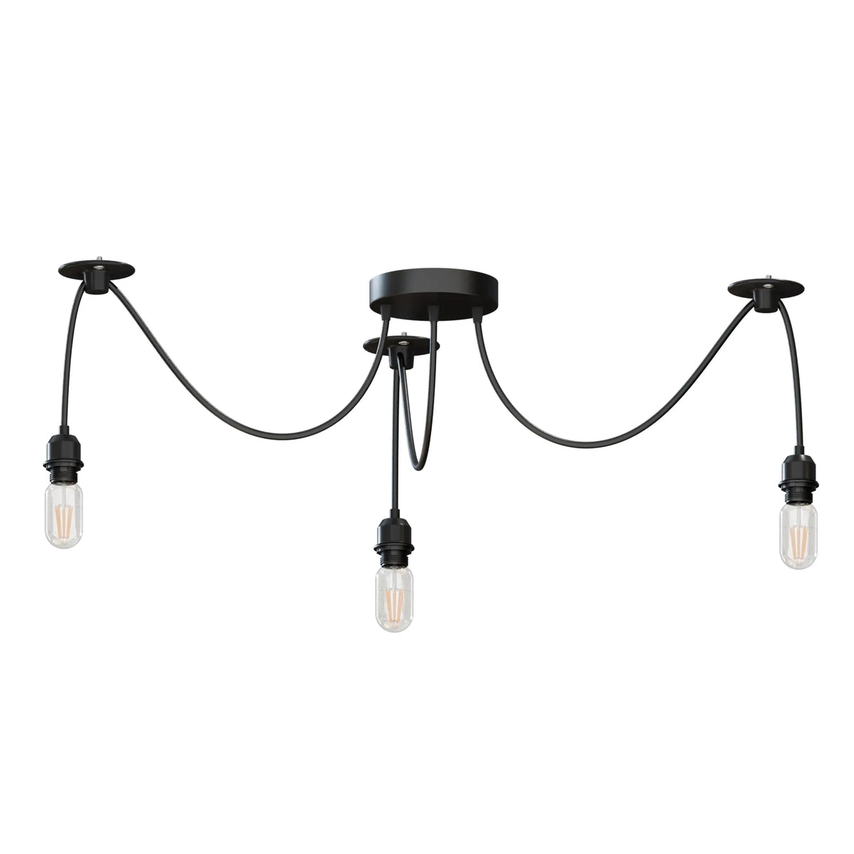 Suspension araignée 3 têtes câbles caoutchouc réglables 195cm