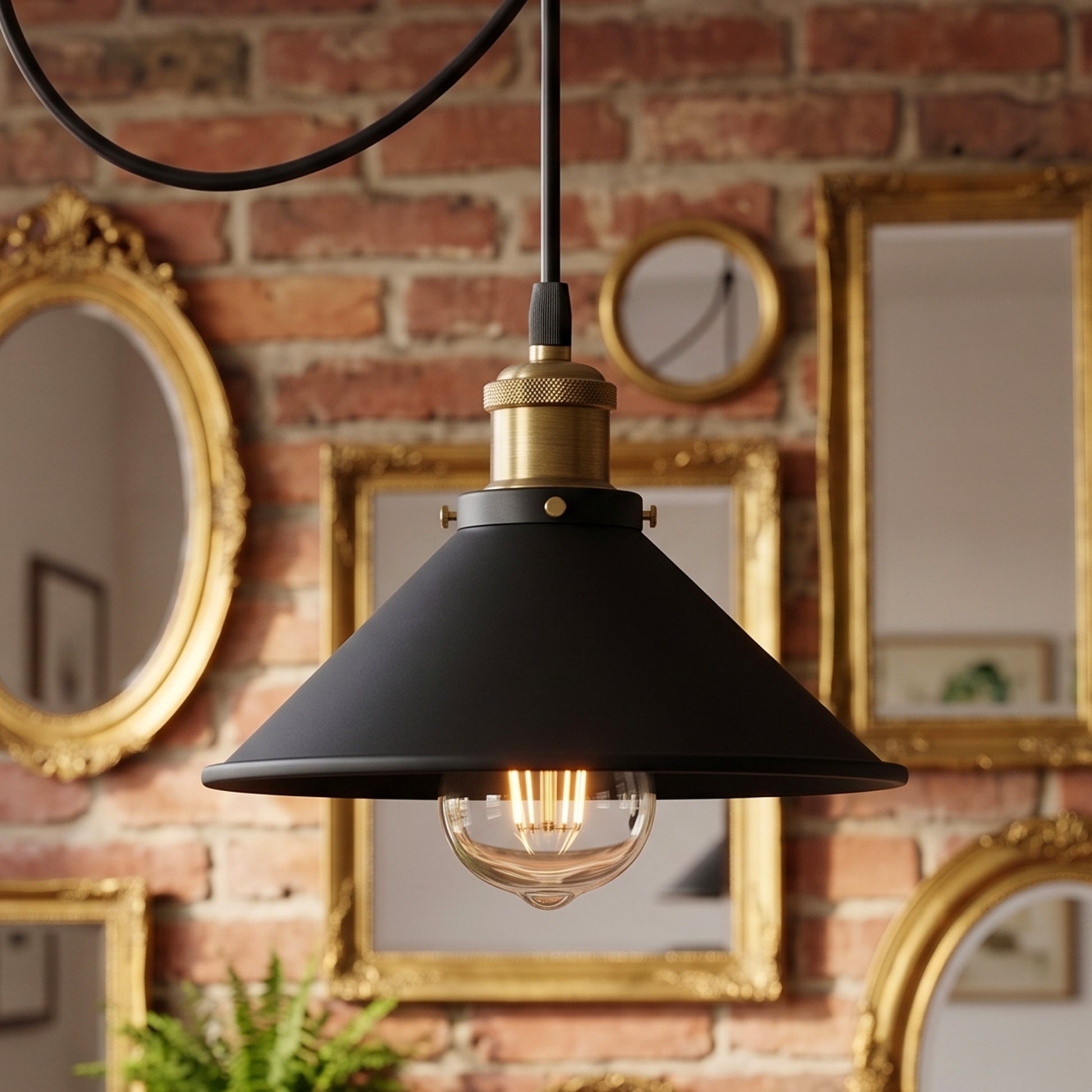 Suspension araignée noire 3 à 9 ampoules – éclairage décoratif