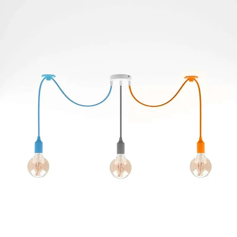 Luminaire suspendu araignée compatible ampoules LED E27