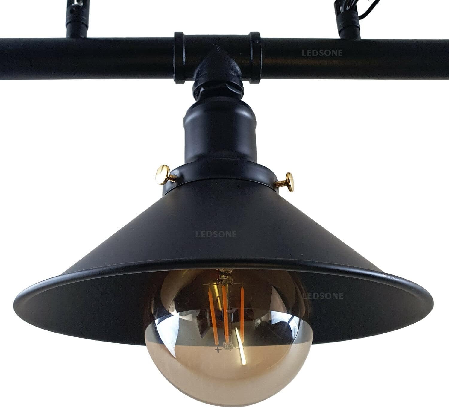 Suspension industrielle Steampunk 3 lampes