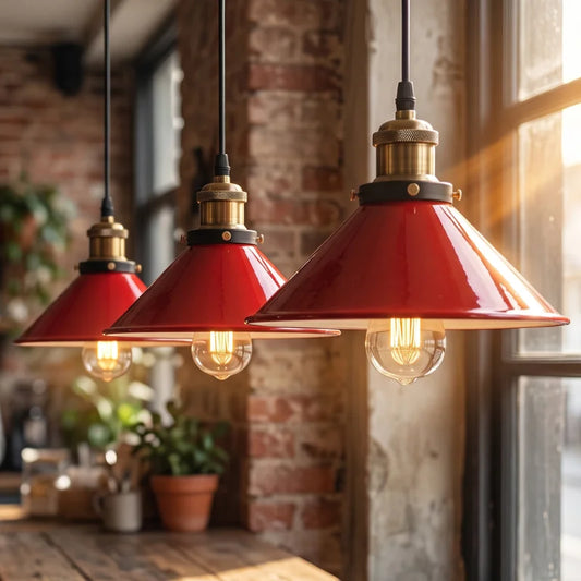Suspension luminaire industrielle style néon