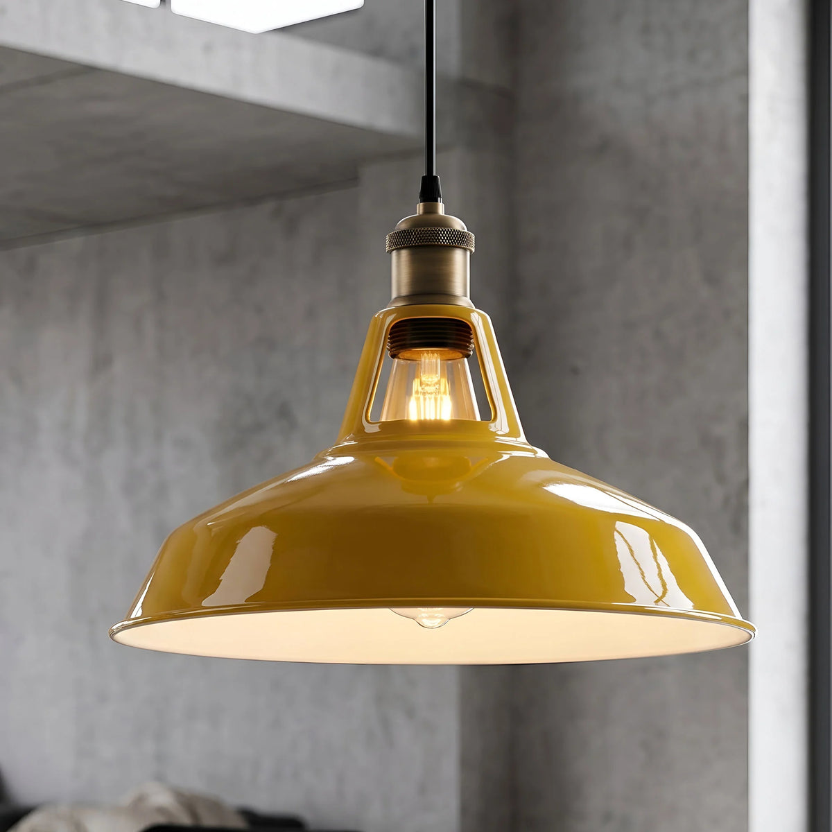 Suspension luminaire industrielle vintage