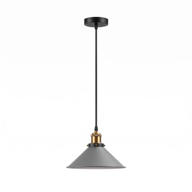 Suspension luminaire vintage en métal pour salon