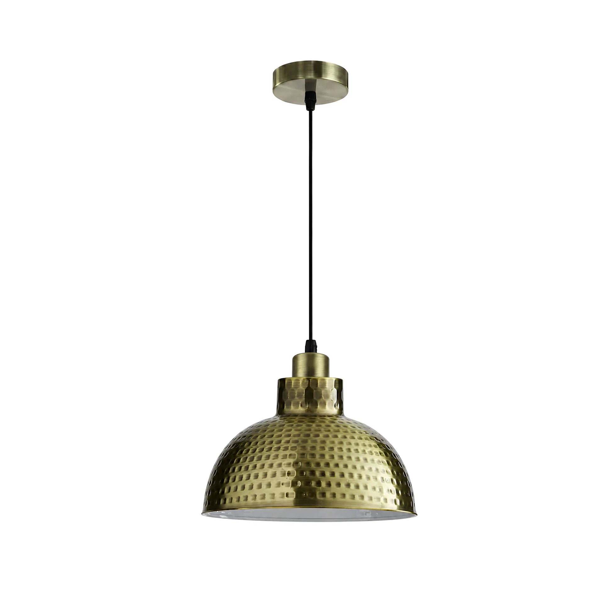 Suspension métal E27 avec rosace de plafond pour installation intérieure