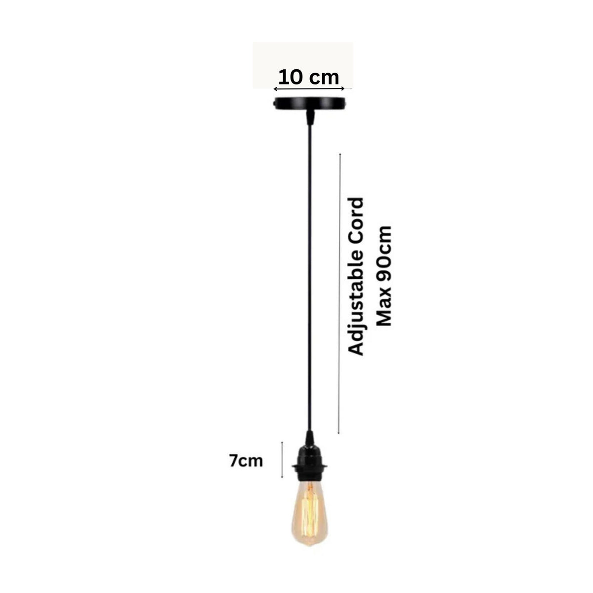 Suspension moderne noire