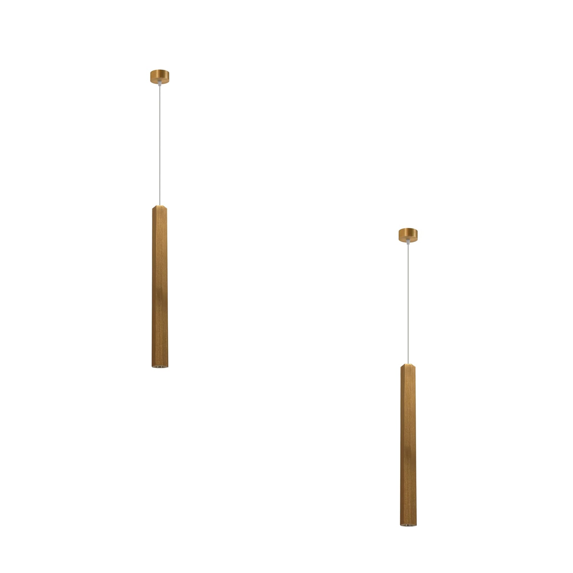 Suspension tubulaire aluminium forme cylindrique tube 4cm diamètre