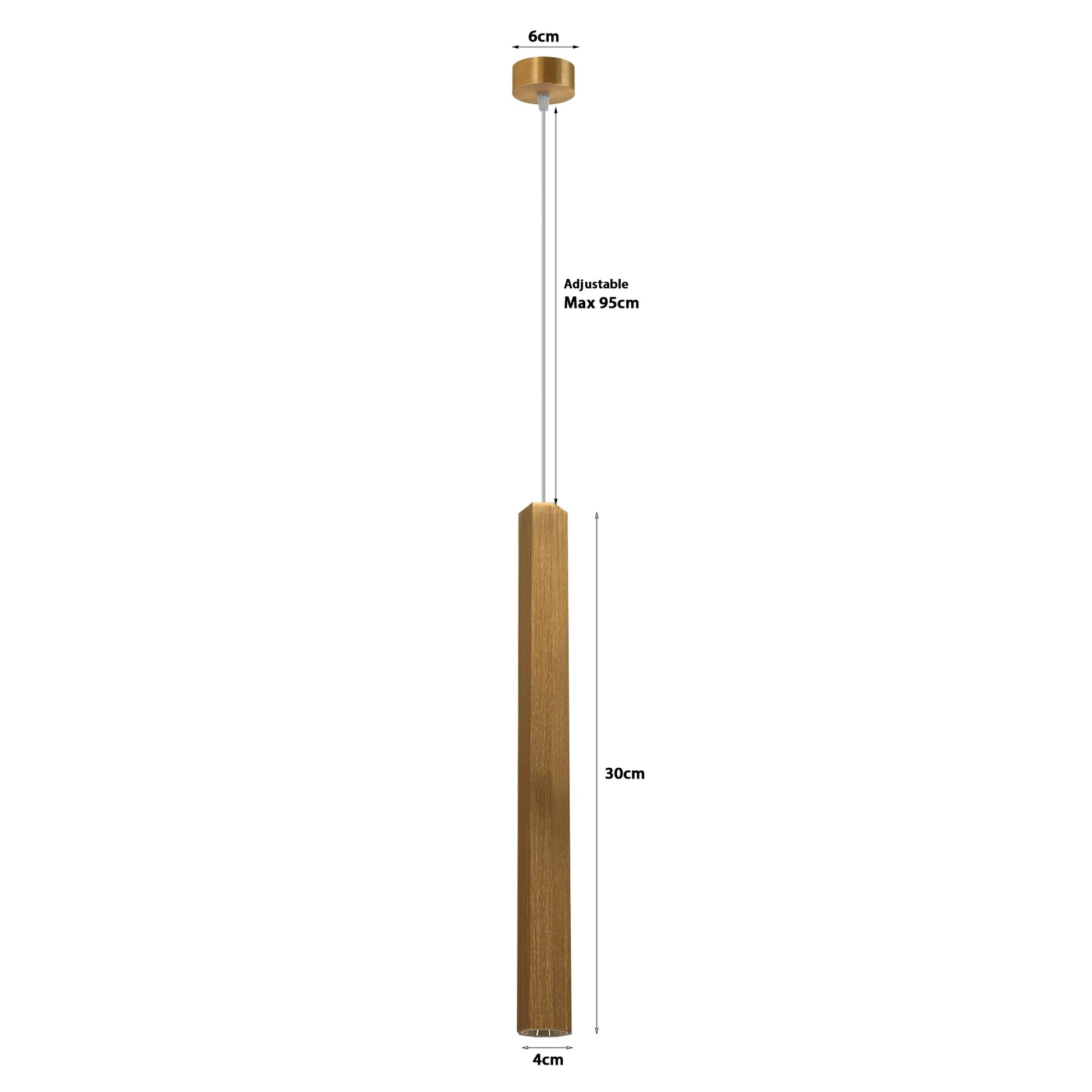 Suspension tubulaire noire installée cuisine contemporaine vue ambiance