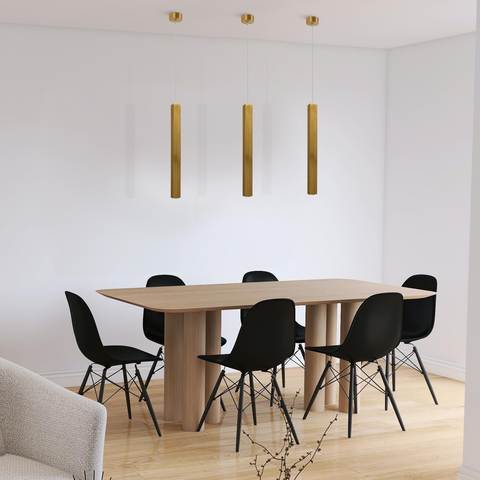 Suspension tubulaire pour cuisine moderne LEDSone