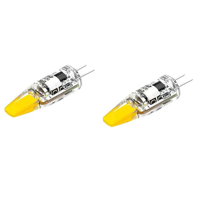 G4 COB chip 12V LED Light replace halogen bulb-2 Pack