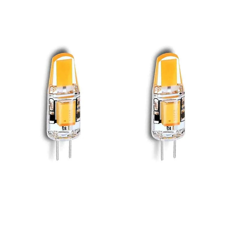 G4 COB chip 12V LED Light replace halogen bulb-2 Pack