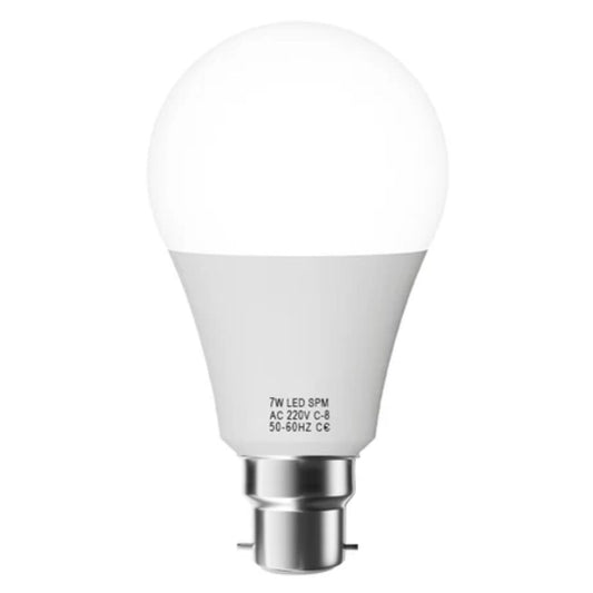 Ampoule LED à baïonnette 7 W B22 à économie d'énergie, blanc chaud, non variable, 22 V ~ 1370.