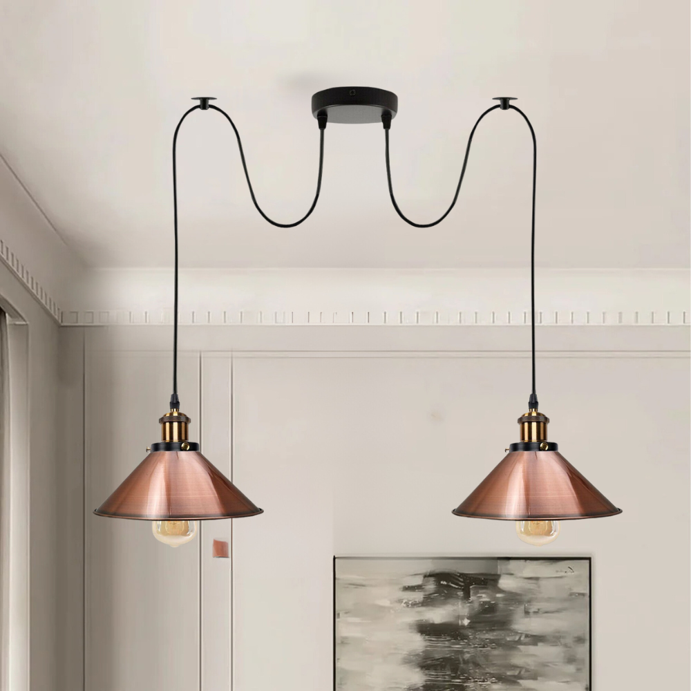 2 light hanging pendant light