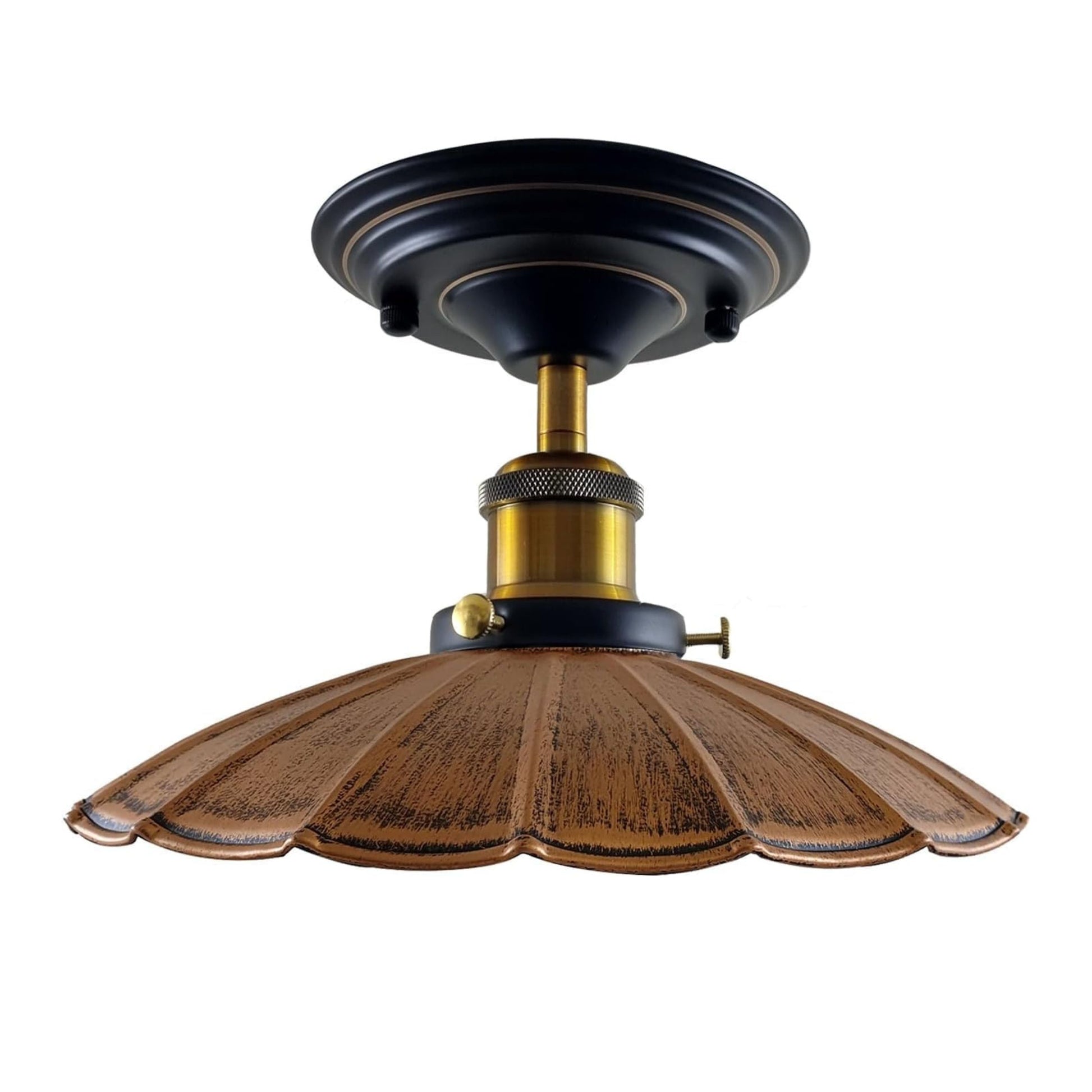 
Vintage Abat-jour en Métal Suspension Luminaire Industrielle Plafonnier Forme Parapluie Pour Restaurant Loft Balcon
