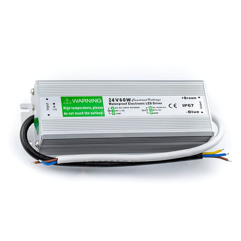 Transformateur d'alimentation de pilote LED étanche IP67 DC24V 60W ~ 3304