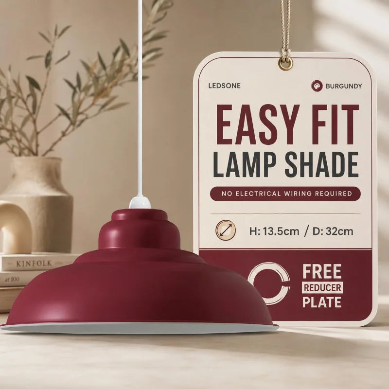 Abat-jour métallique pour luminaire de plafond