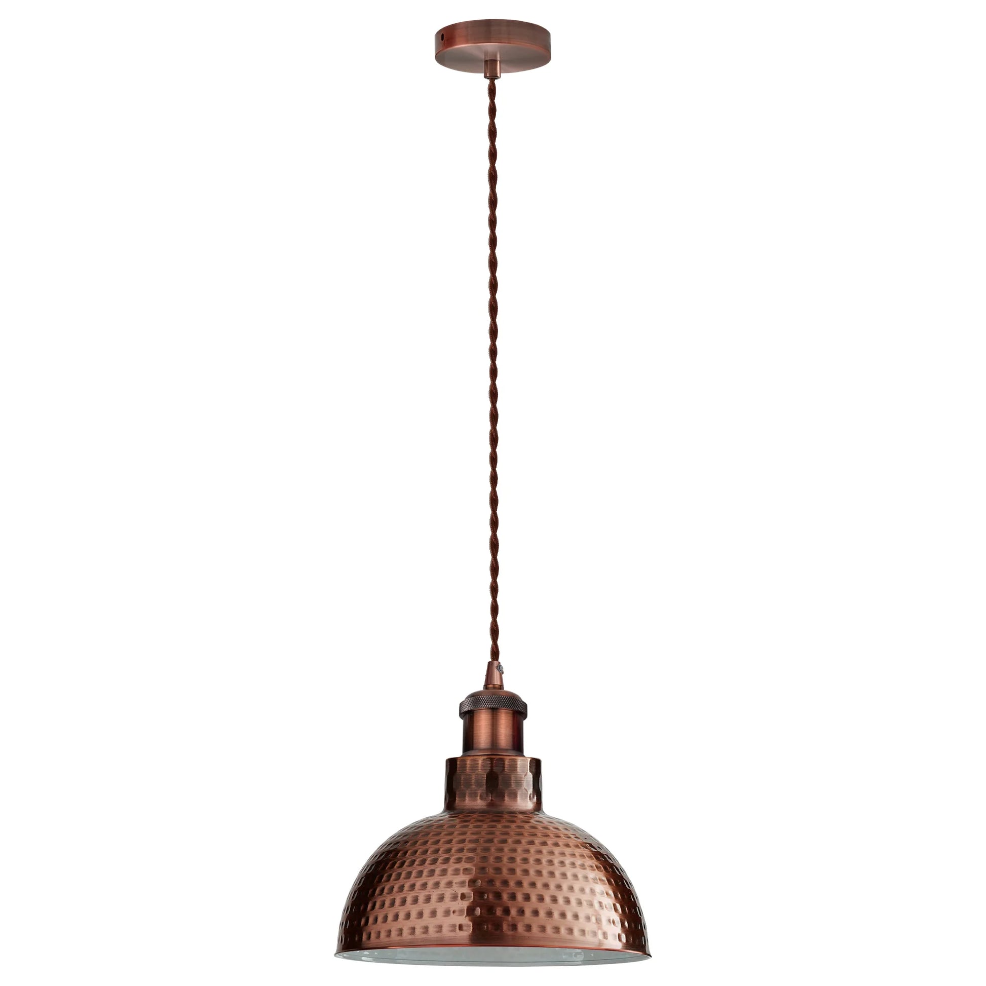 abat-jour couleur cuivre E27 plafonnier