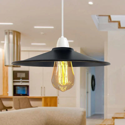 Abat-jour métal D22cm facile à installer E27 B22 ~1517