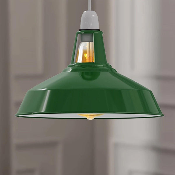 LEDSone Suspension Industrielle Dôme Courbé Style Vintage