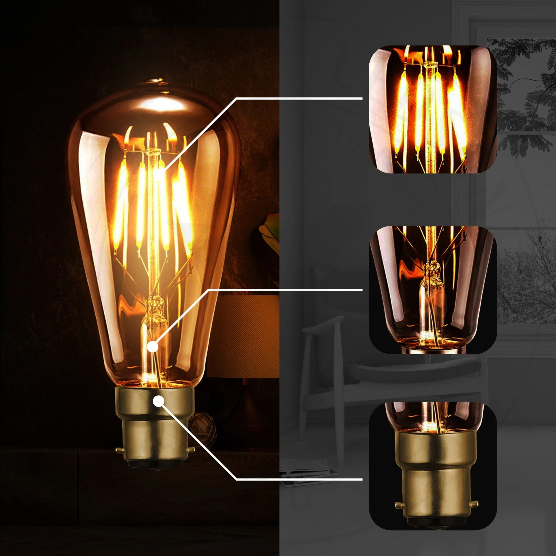 ampoule baionnette led culot b22