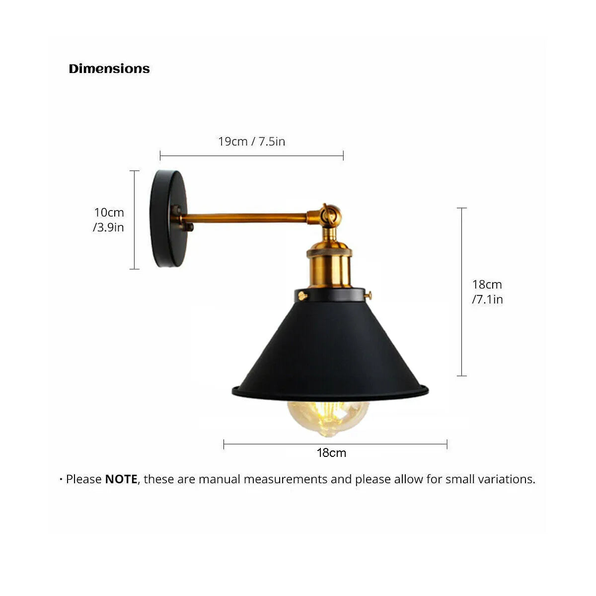 applique murale en fer noir vintage
luminaire cuisine mural noir industriel