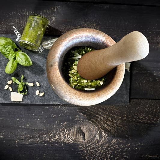 Marble Mortar and Pestle Set | Kitchen Essentials